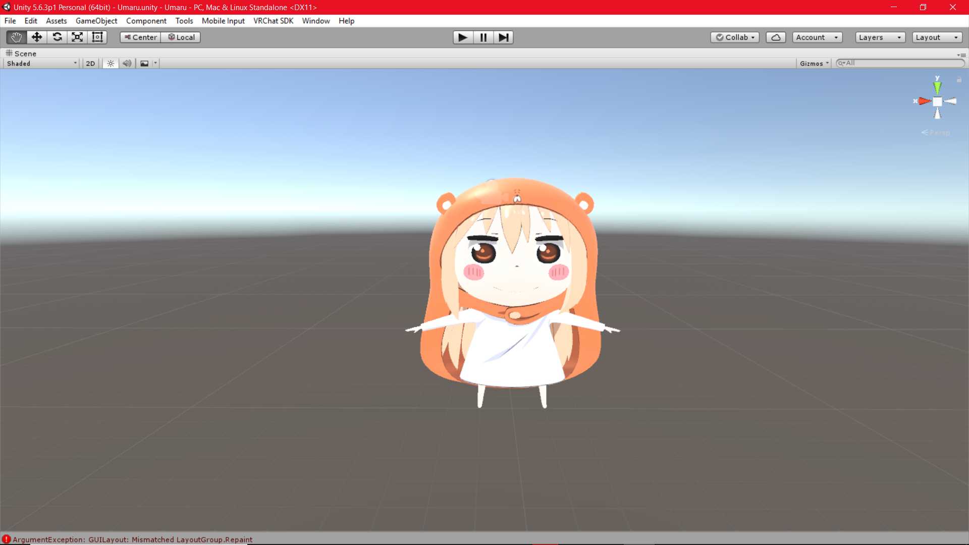 Umaru(lip sync,standard template,shaders glows in the dark) Screenshot