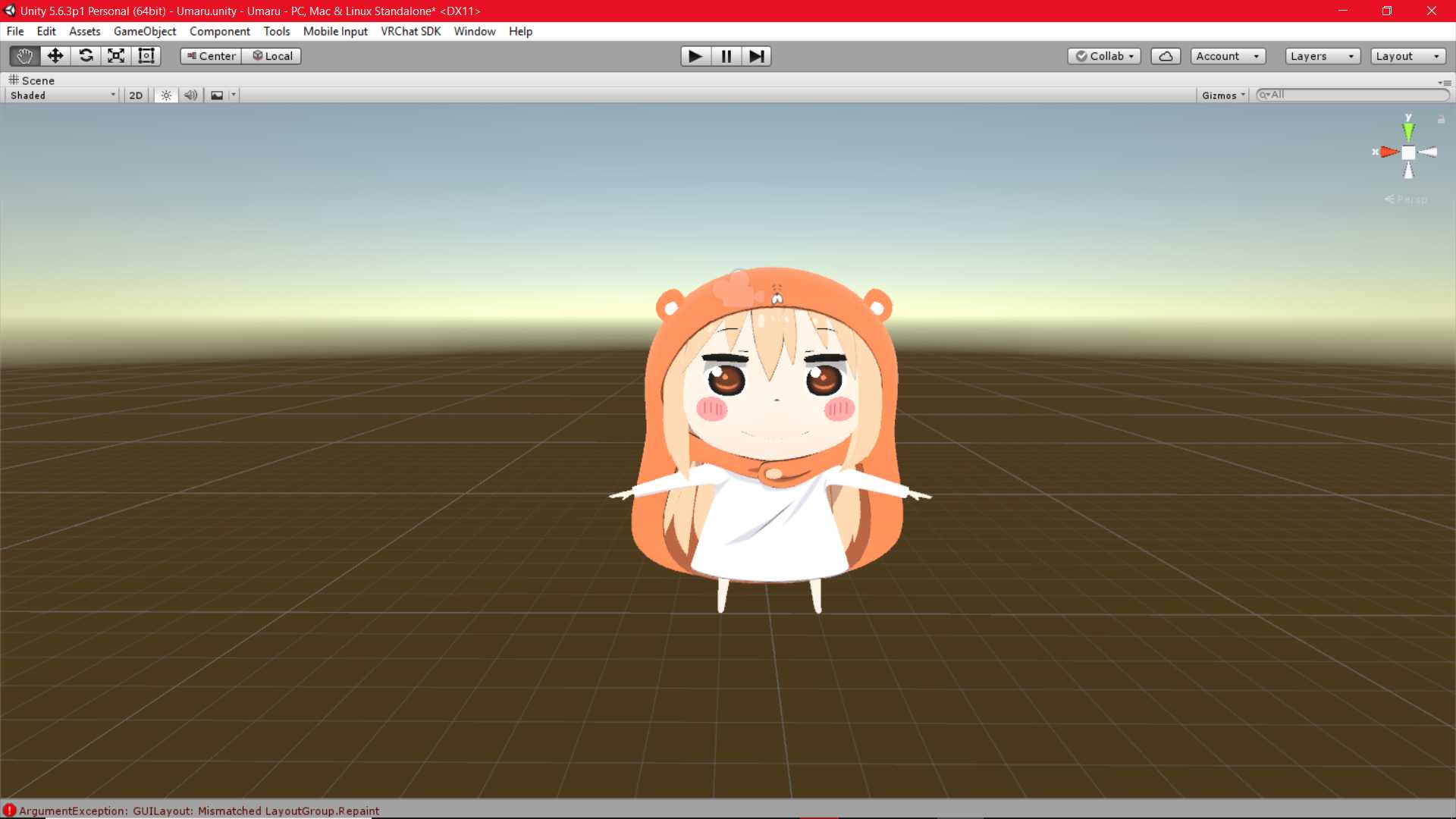 Umaru(lip sync,standard template,shaders glows in the dark) Screenshot