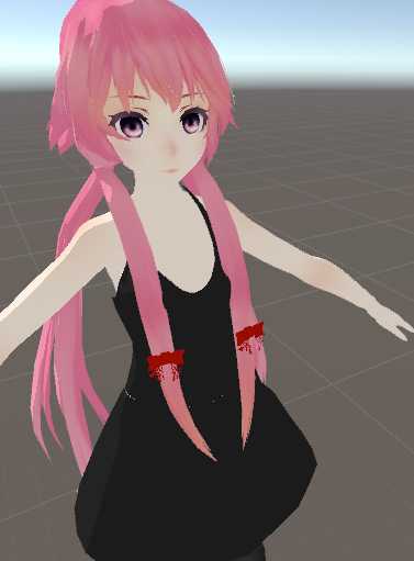 Yuno Gasai (black dress)  Screenshot