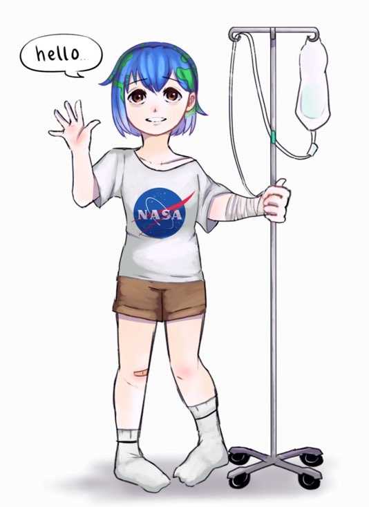 Flat Earth-chan (2D model) Screenshot