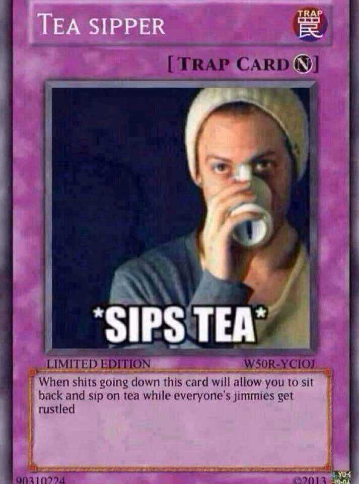 Tea sipper Trap card (2D model) Screenshot