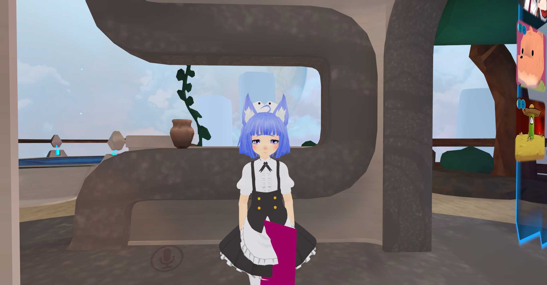 Short Fox Maid*UPDATED (6 Gestures, Lip Sync, Eye Tracking) + DL Screenshot