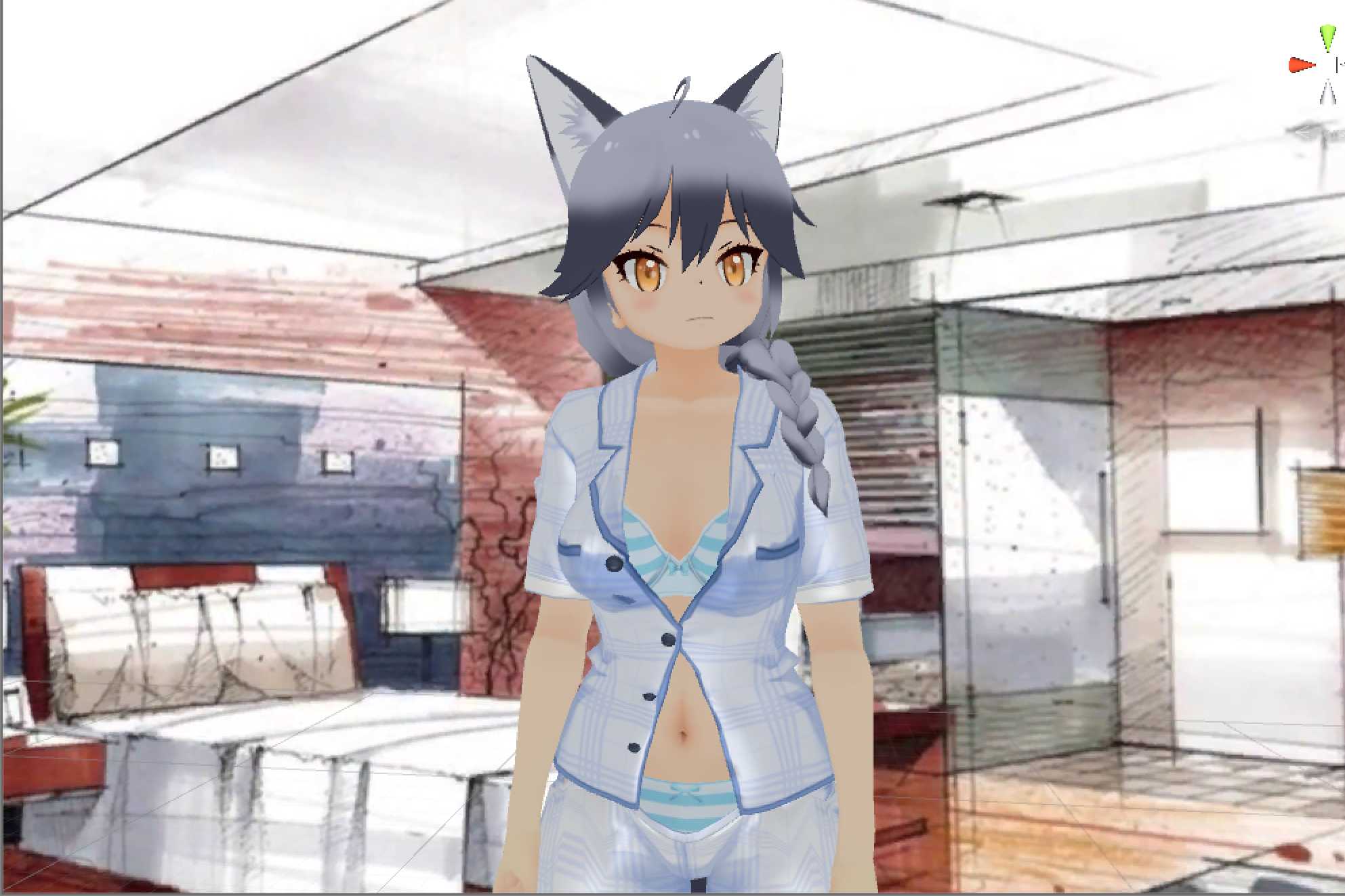 Silver Fox in Pajamas Screenshot