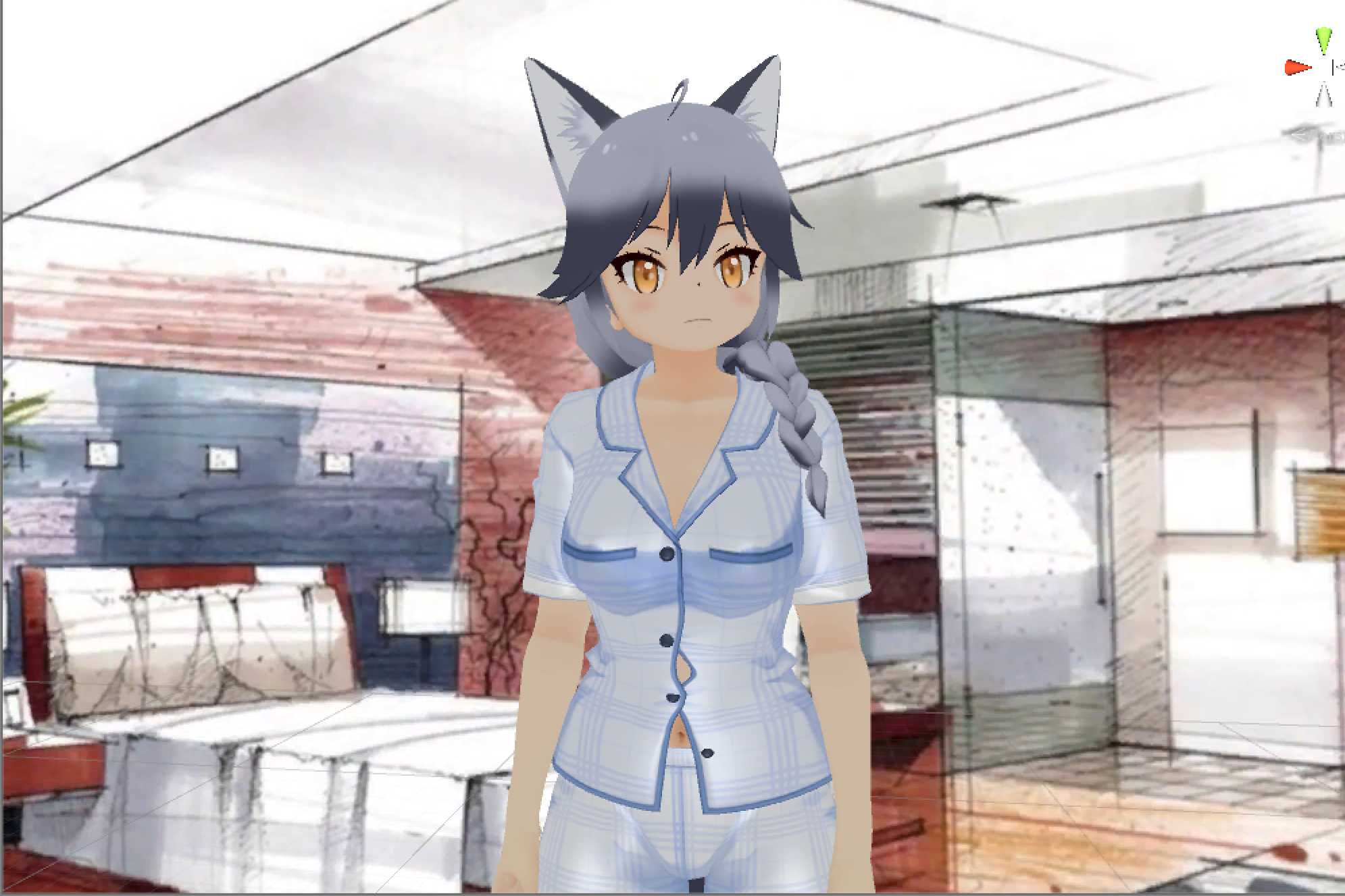 Silver Fox in Pajamas Screenshot