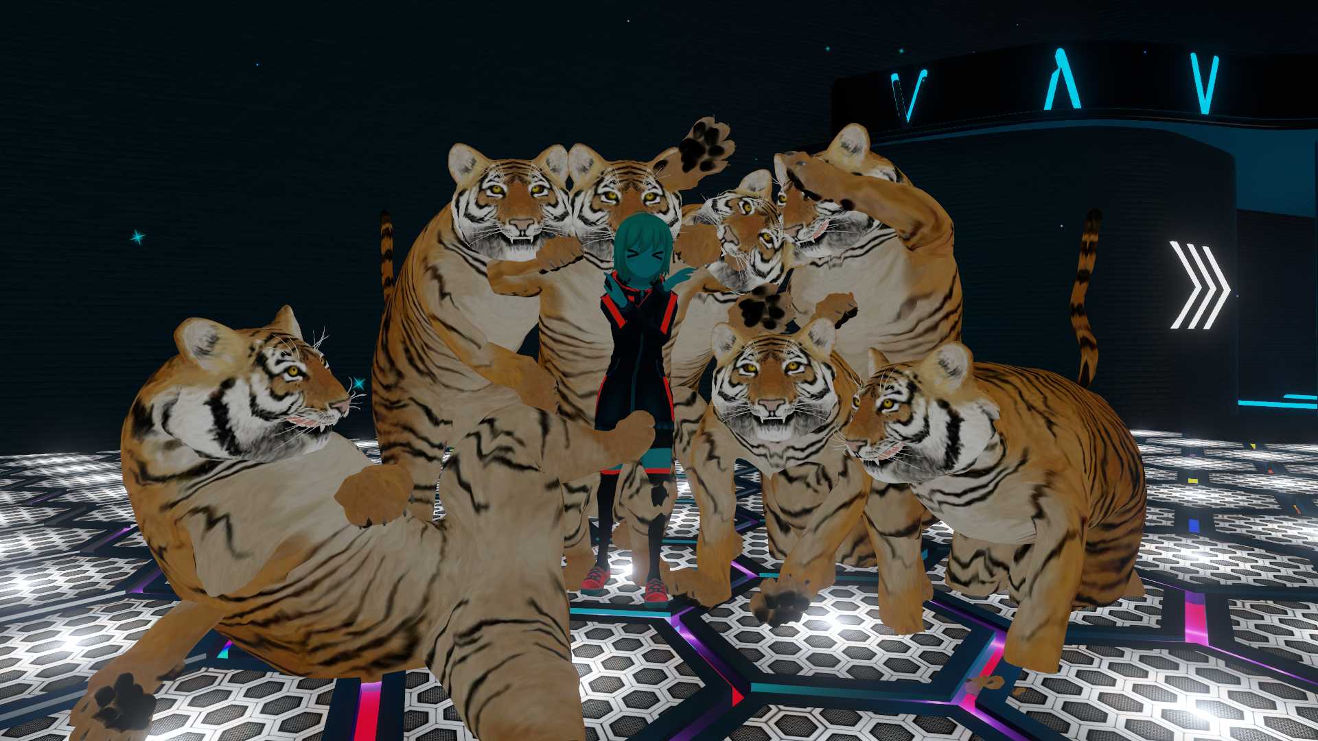 Fat Tiger (FullBody, Butt Jiggles, Lip Sync, Eye Tracking) Screenshot
