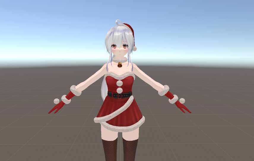 Christmas E-Girl (Dynamic Bones, Lip Sync, Eye Tracking, Custom Emotes) Screenshot