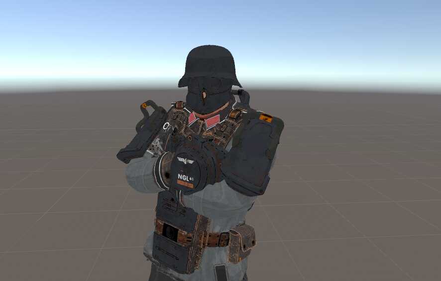 Wolfenstein SS Soldier (removed Swastika and insignia for VRC) Screenshot