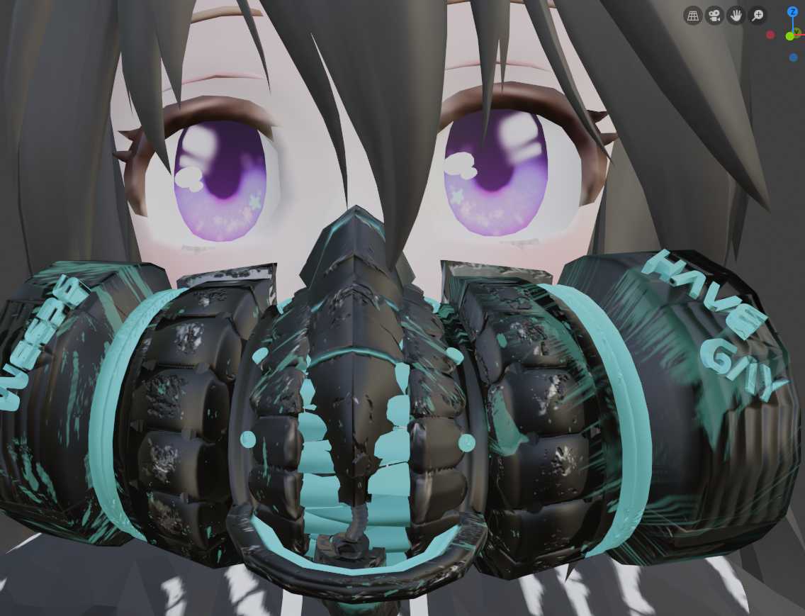 weebshavegay Futuristic neon mask Screenshot