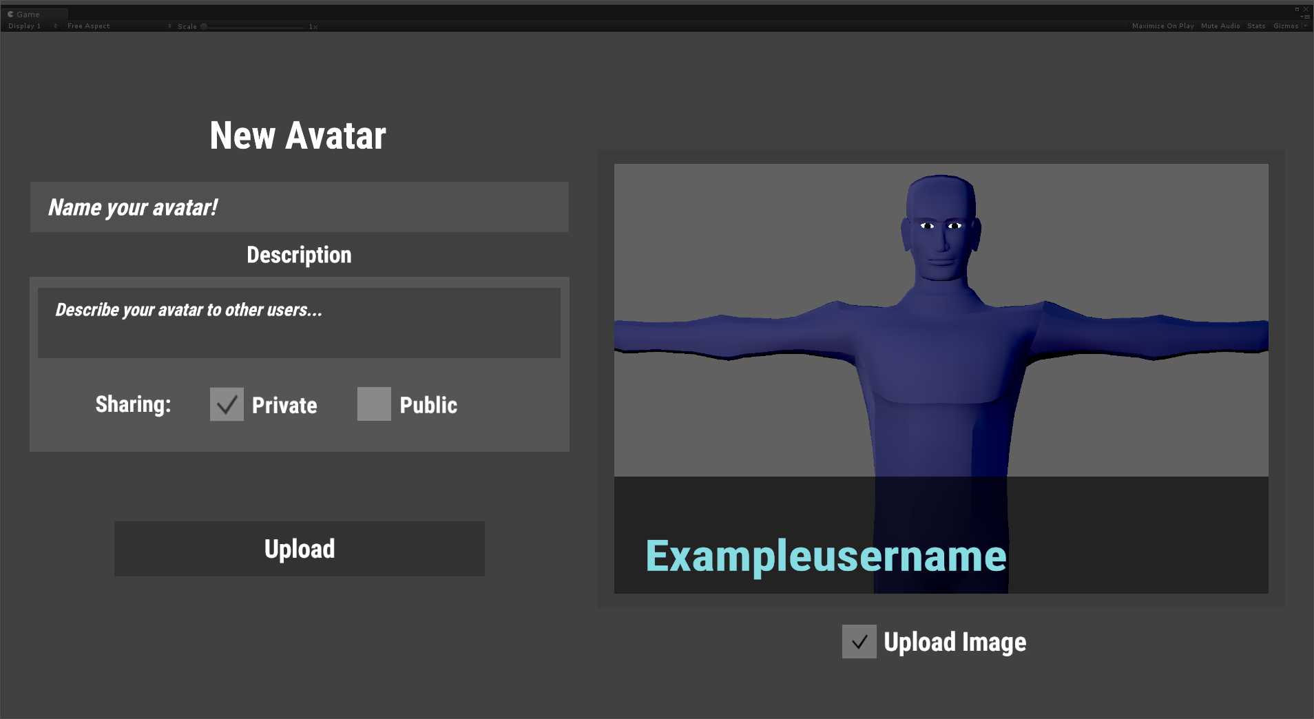 Better Avatar Upload Menu Dark Theme Screenshot