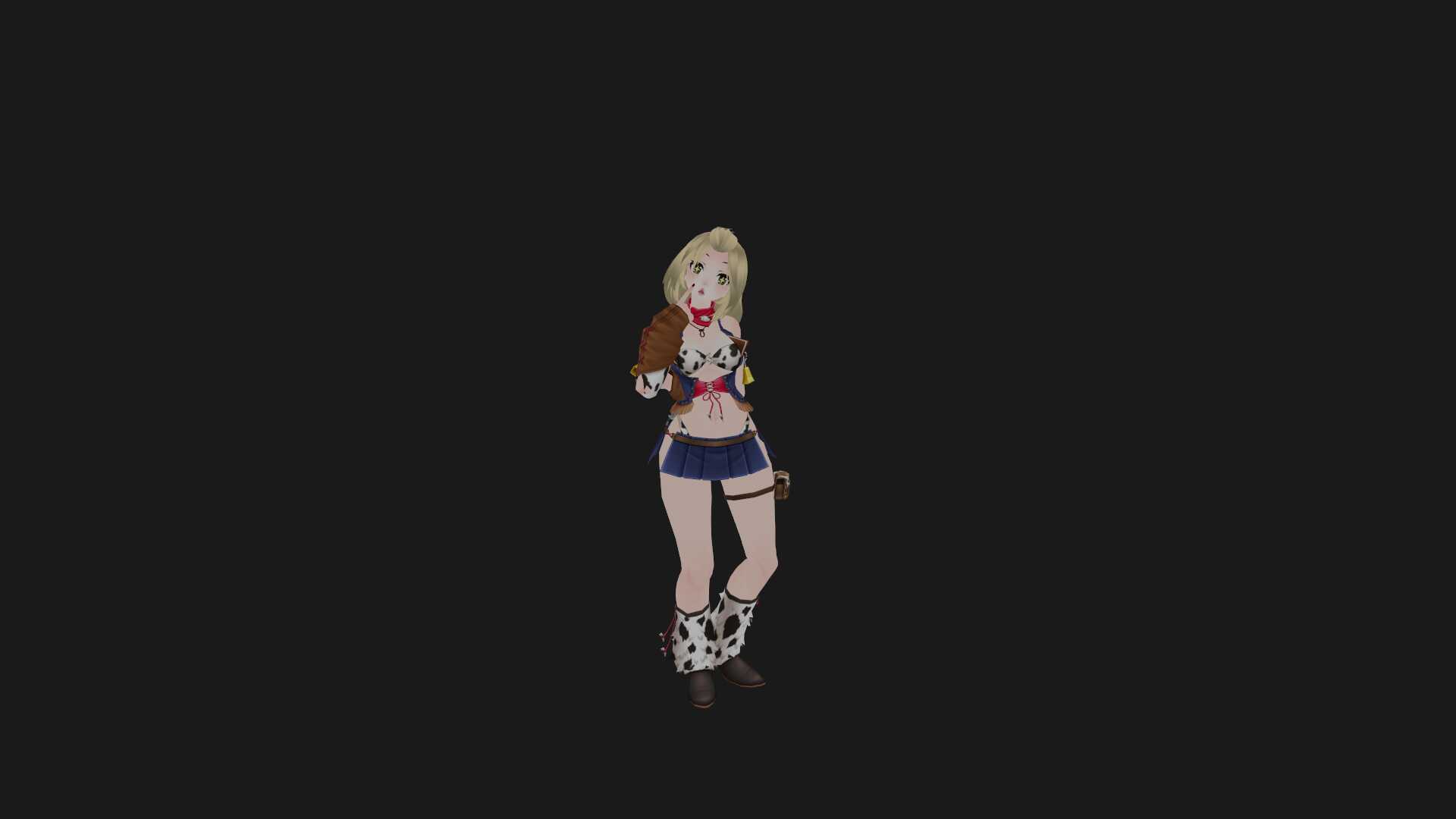 CowGirl Avatar (7 Facial Gestures, Custom Blinking Anim, Eye Tracking.) Screenshot