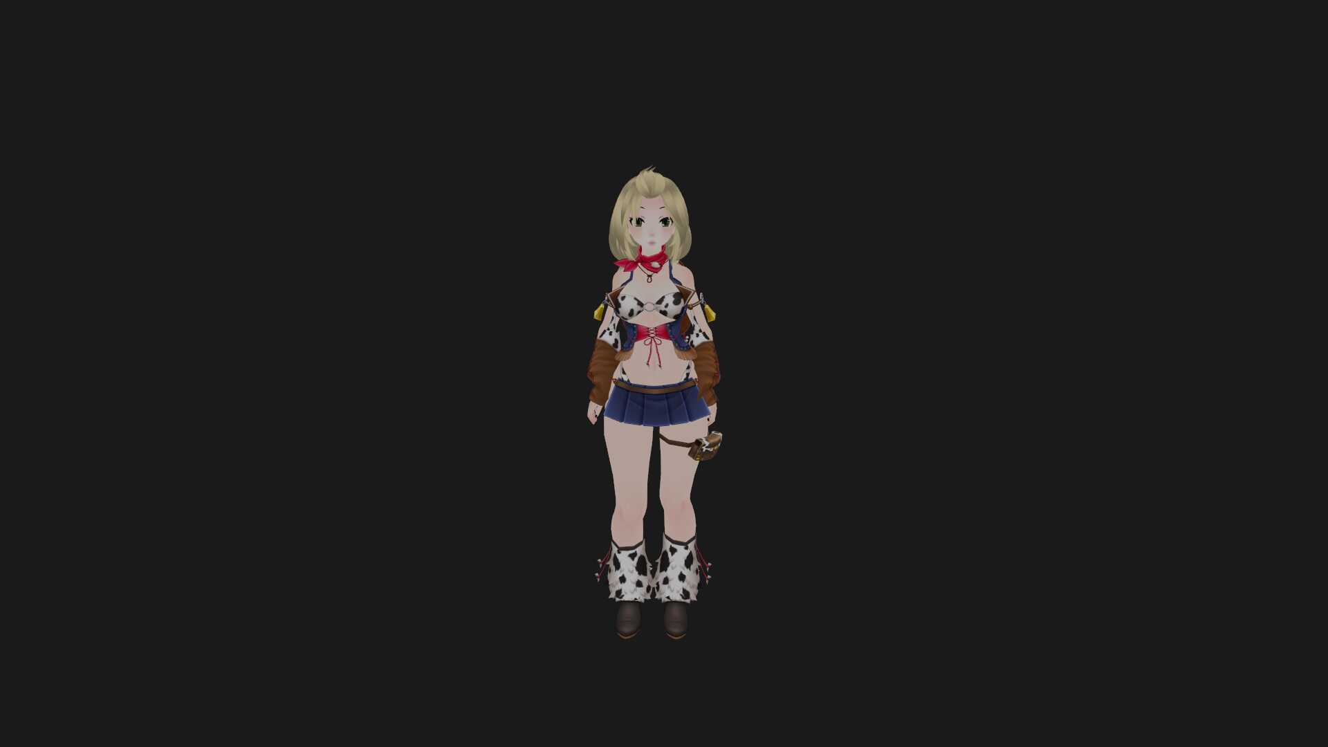 CowGirl Avatar (7 Facial Gestures, Custom Blinking Anim, Eye Tracking.) Screenshot