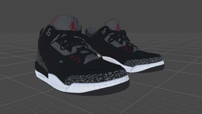 Air Jordan 3 Black/Grey/Red