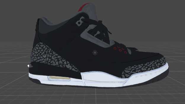 Air Jordan 3 Black/Grey/Red