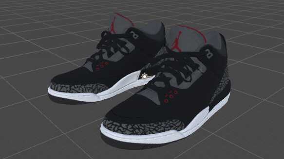 Air Jordan 3 Black/Grey/Red