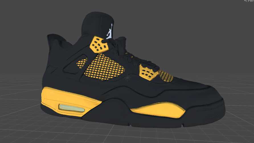 Air Jordan 4 Black/Yellow 