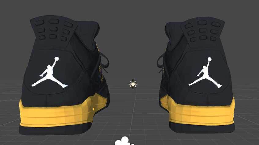 Air Jordan 4 Black/Yellow 