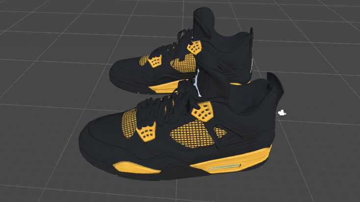 Air Jordan 4 Black/Yellow 