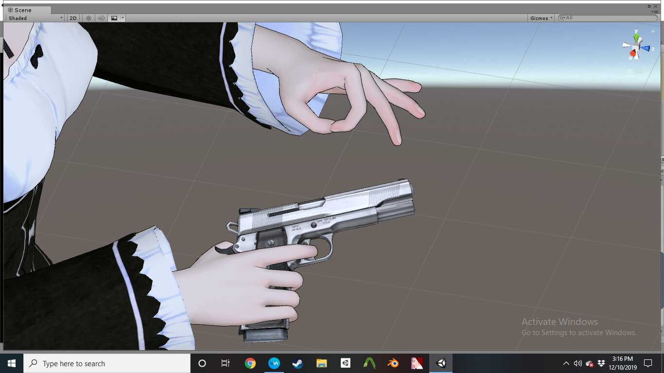 Rem from RE:zero blinking/eyetracking/visemes/jiggle physics/gesture animations  Screenshot