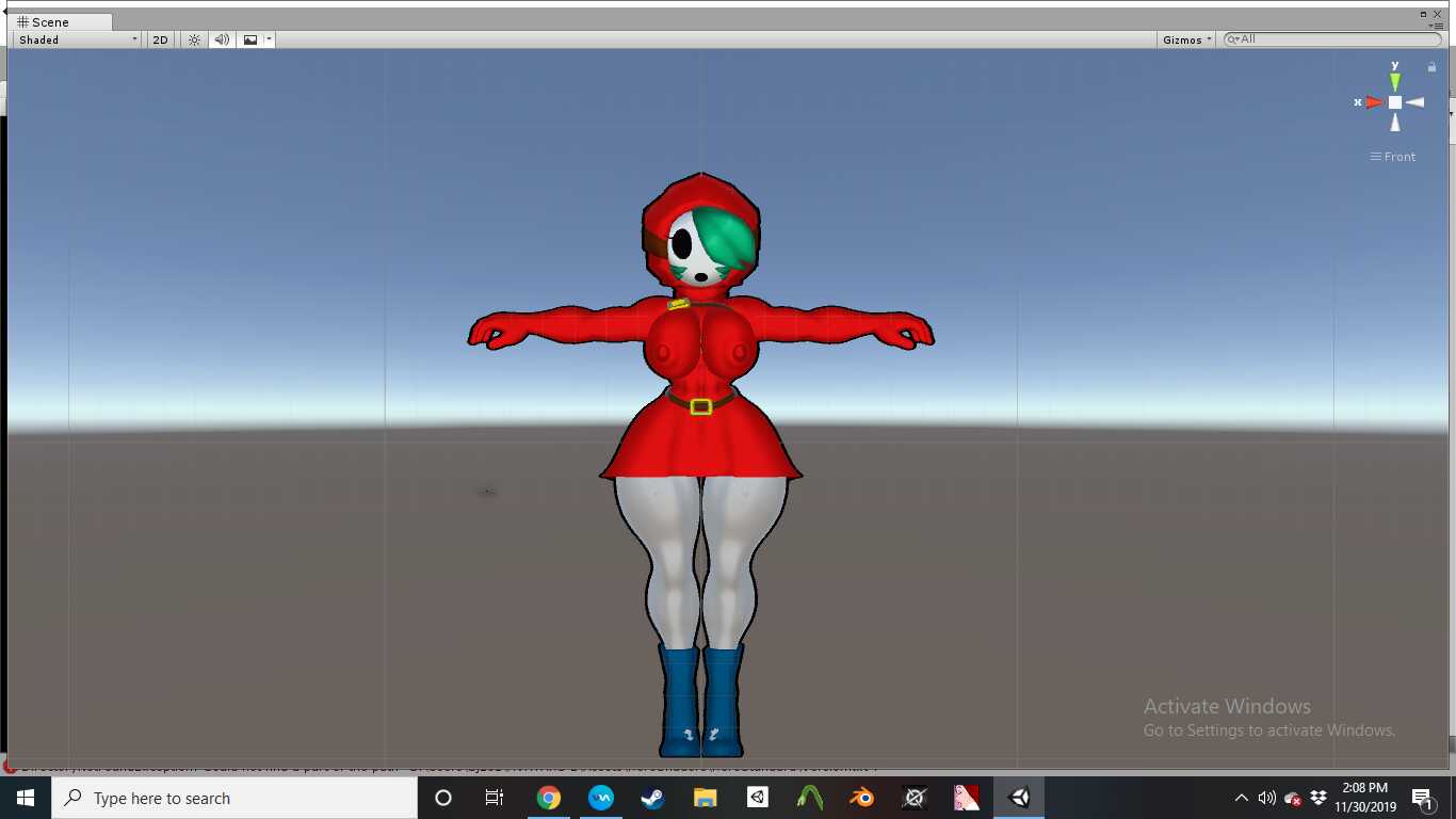 Thicc Shygal Blinking+visemes+jiggle physics Screenshot
