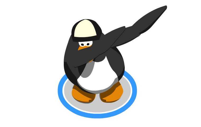 Club Penguin Dancing Animation Screenshot