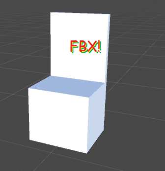 VRCSDK Chair prefab but its FBX model Screenshot