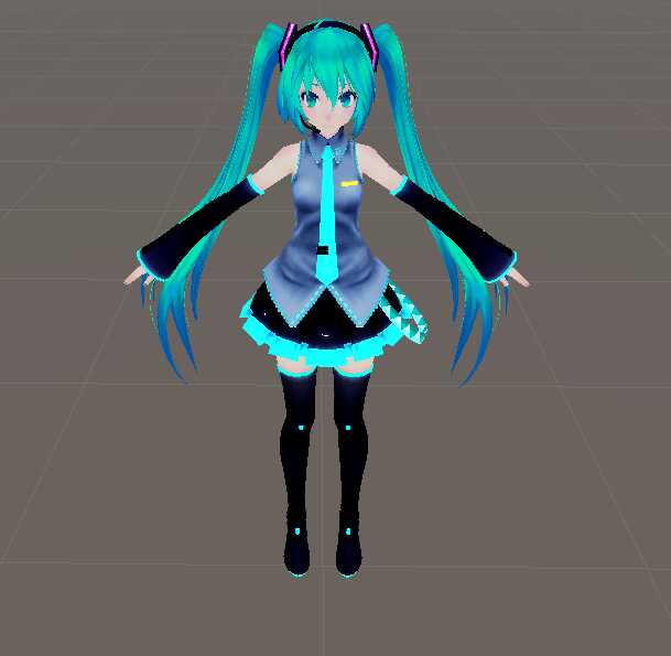 TDA Default Miku By Xoriu (Converted MMD Model) Screenshot
