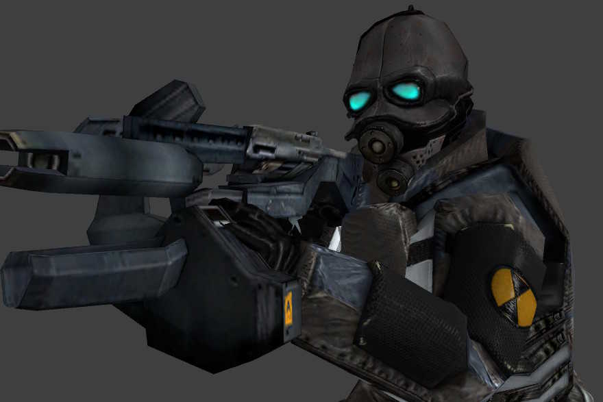 HL2 Combine Soldier with AR-2 Screenshot