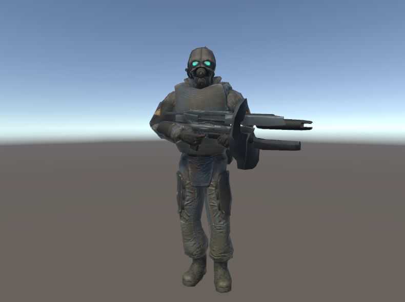 HL2 Combine Soldier with AR-2 Screenshot