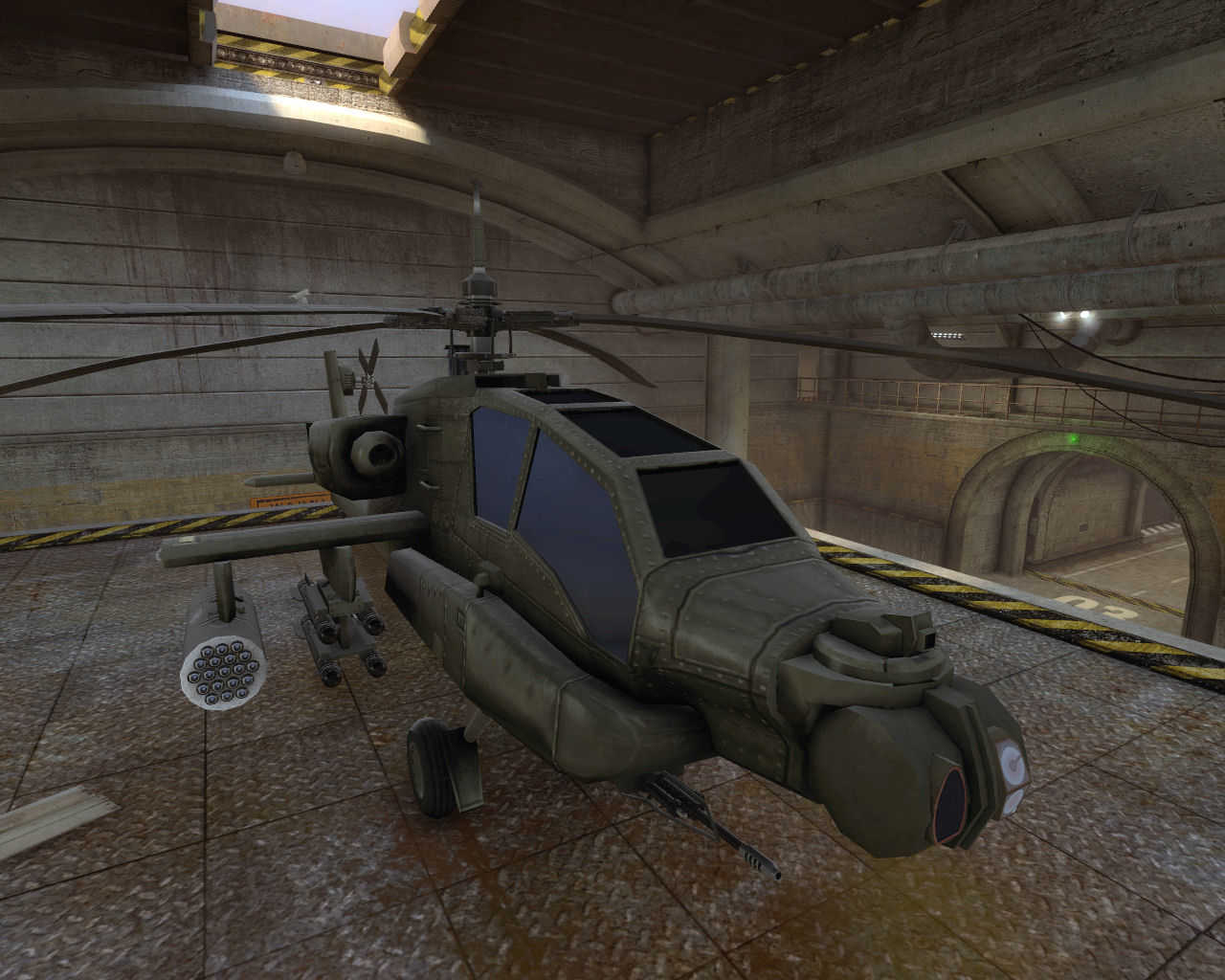 Black Mesa AH-64 Apache Gunship Screenshot