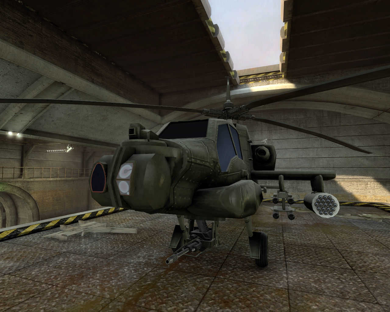 Black Mesa AH-64 Apache Gunship Screenshot