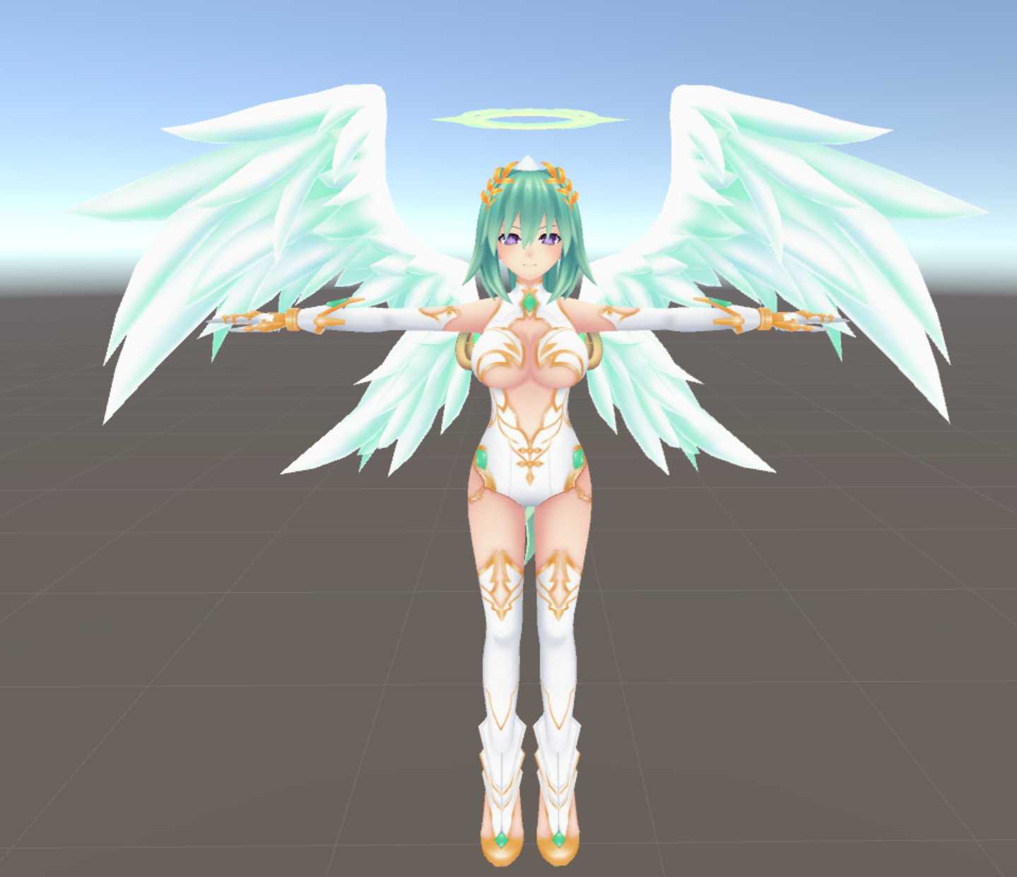 (20k+) Angel Green Heart Screenshot