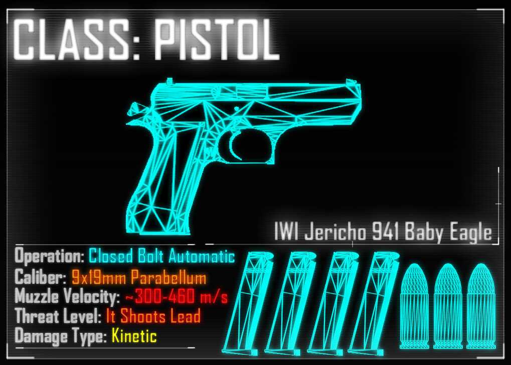 Payday 2's IWI Jericho 941 Baby Eagle Screenshot