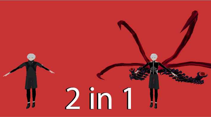 Kaneki With "Centipede" Kakuja (2 in 1) Screenshot