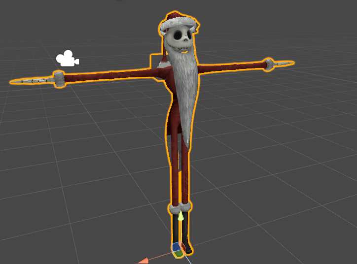 Santa Jack Skellington with dynamic bones Screenshot