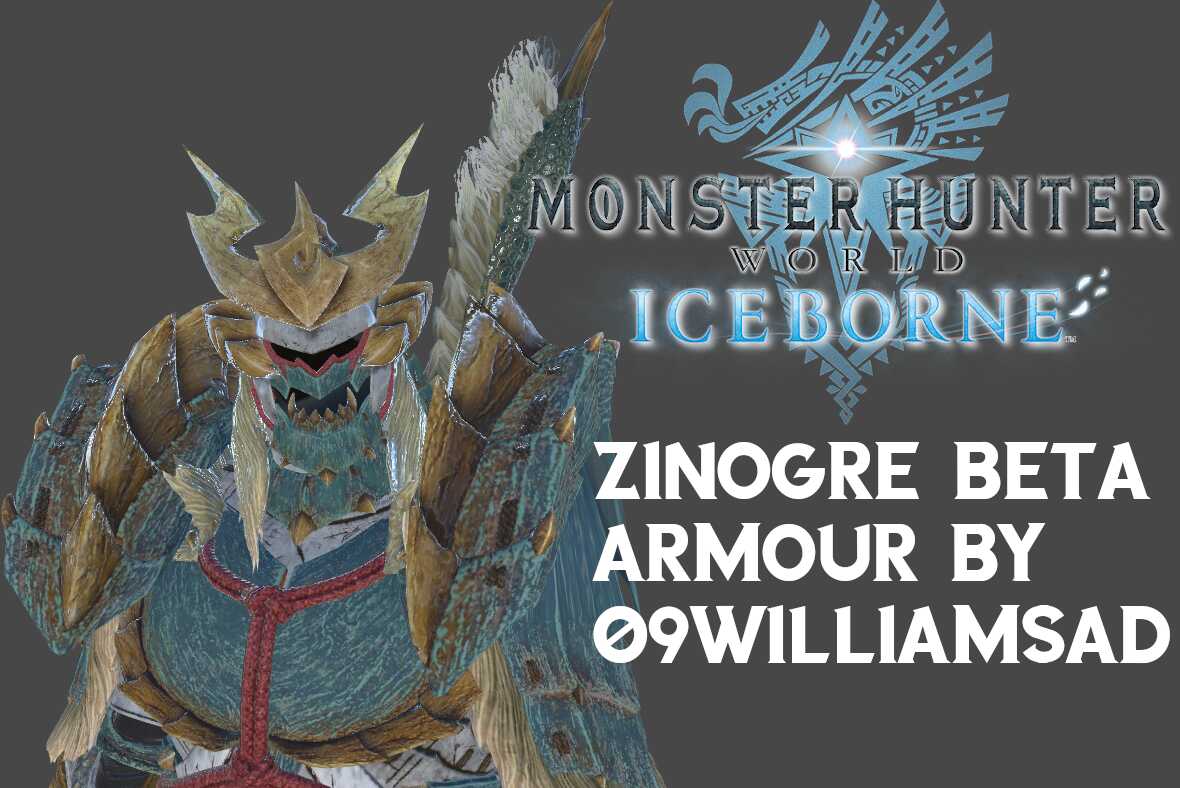 Zinogre Beta Armour - Monster Hunter World Iceborn Screenshot
