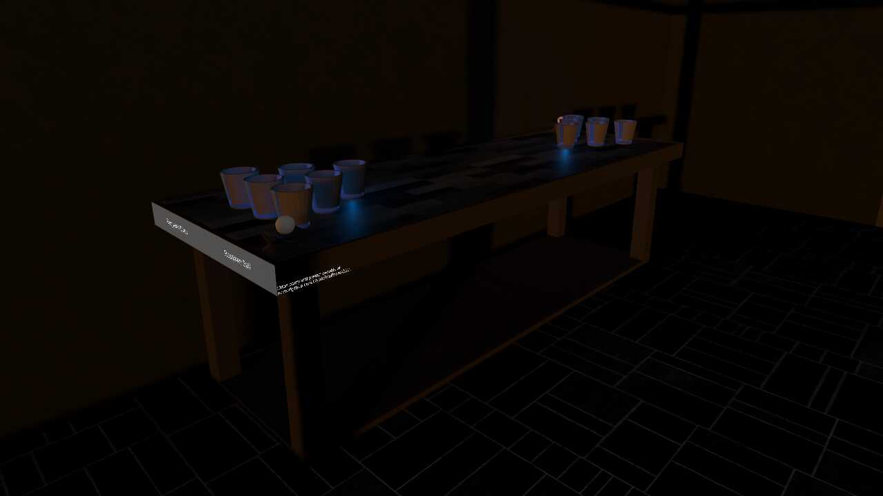 Beer pong, Udon VRCSDK3 Screenshot