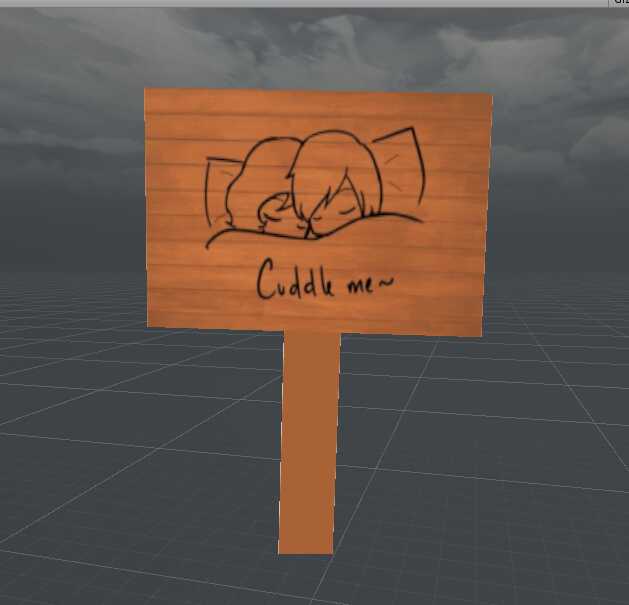 Fluffy's Cuddle Me Sign Screenshot