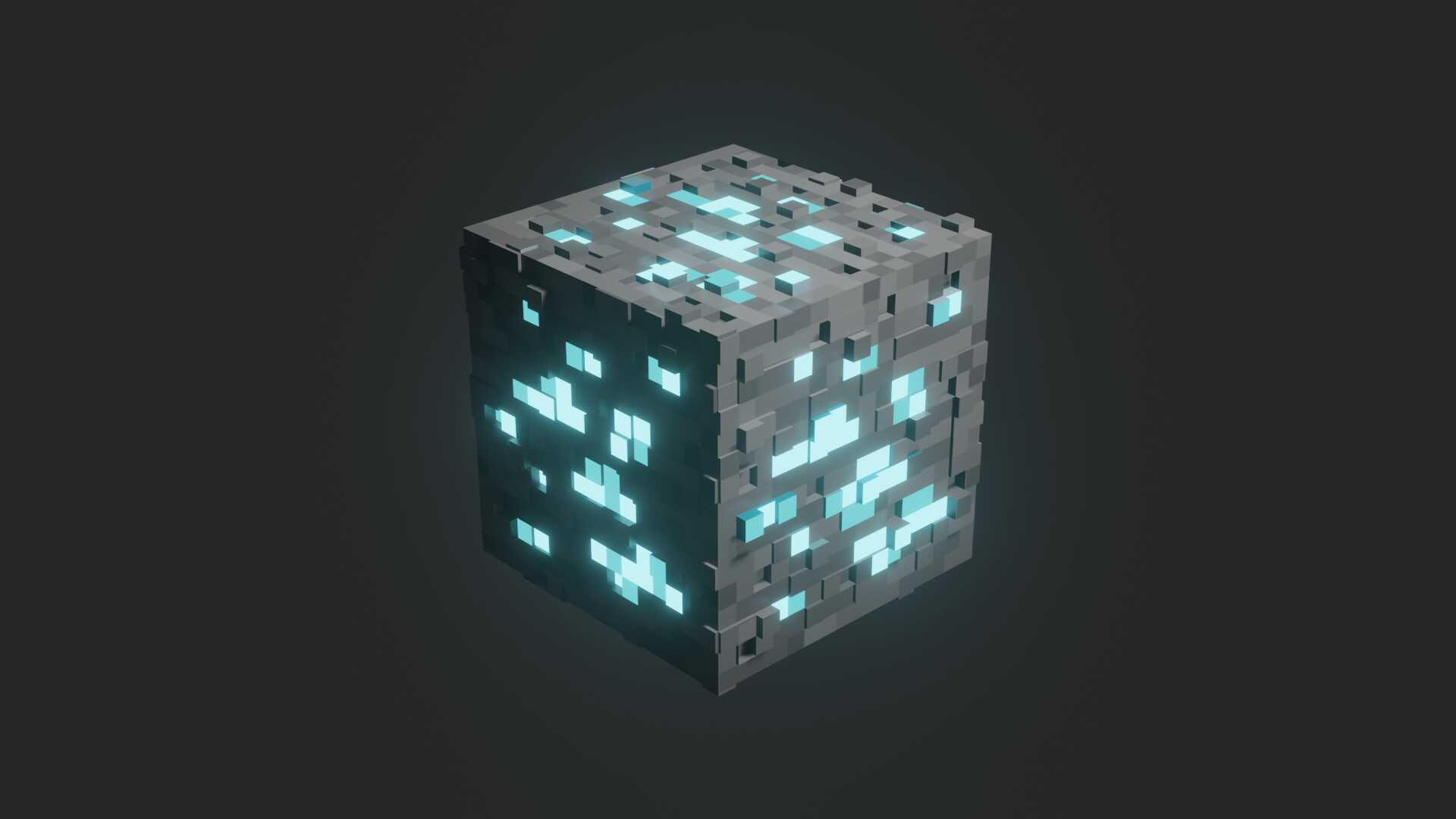 4K Glowing Diamond Block Screenshot