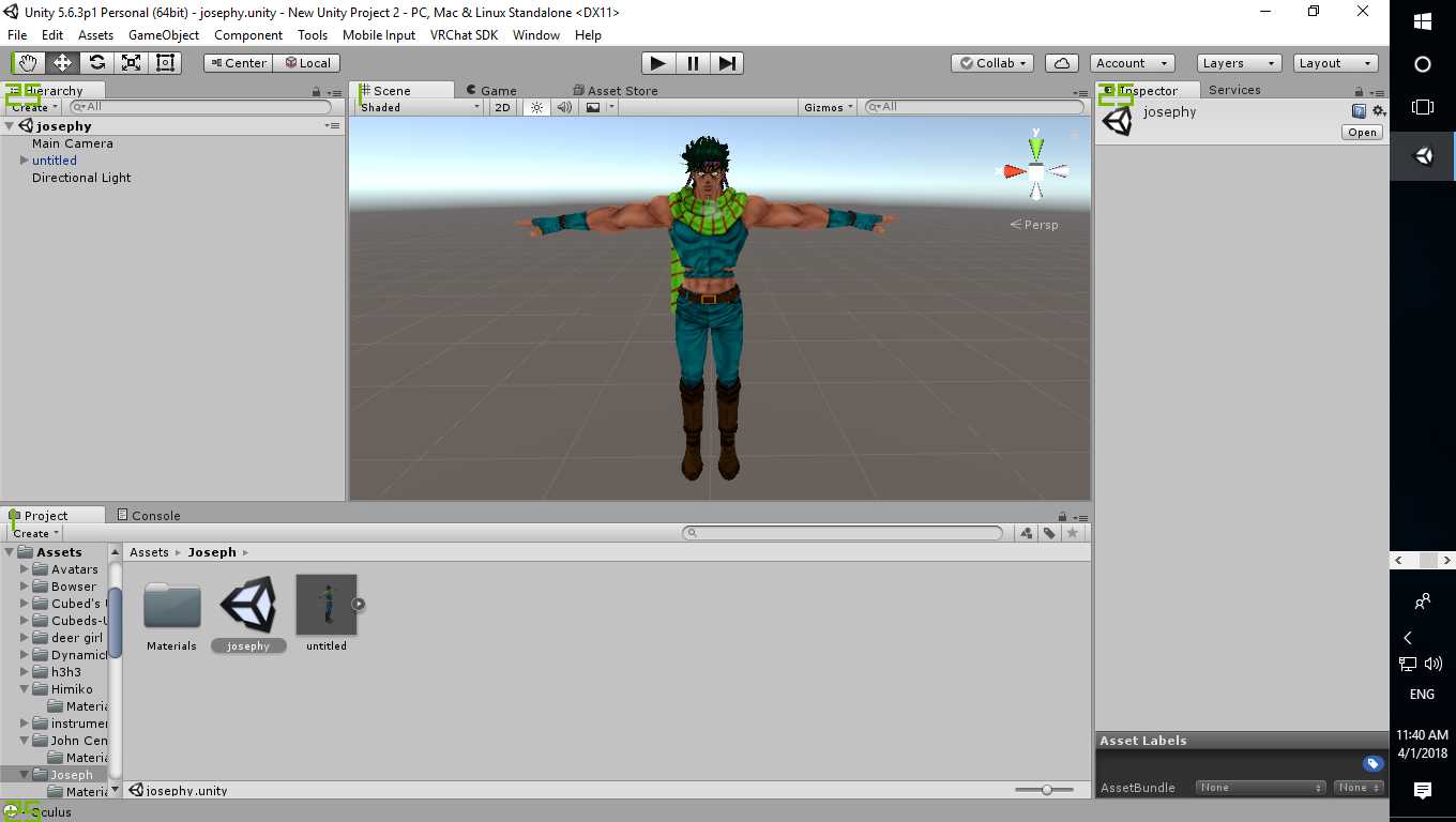 Joseph Joestar (Pt.2) (Rigged) Screenshot