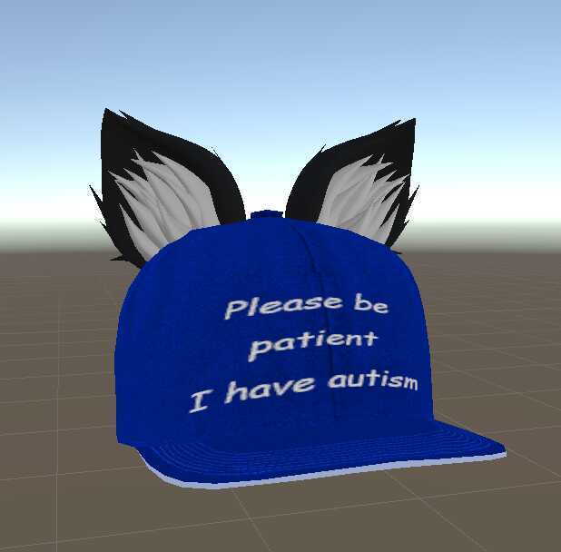 Hat that spells out 