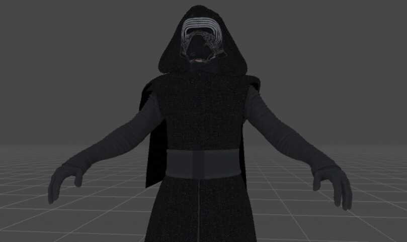 Kylo Ren (Updated) (Added Lightsaber with electricity and sfx)  Screenshot