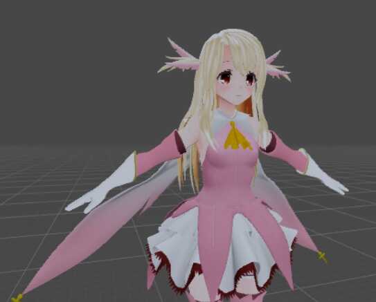 Illya (Fate/kaleid liner Prisma Illya) (with dynamic hair and ruby wand) Screenshot