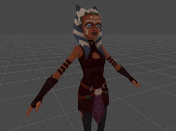 Ahsoka Tano (with her lightsabers, gestures, dynamic bones, visemes) Screenshot