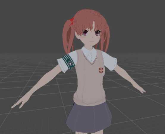 Kuroko Shirai (with dynamic twintails and >.< face gesture)  Screenshot