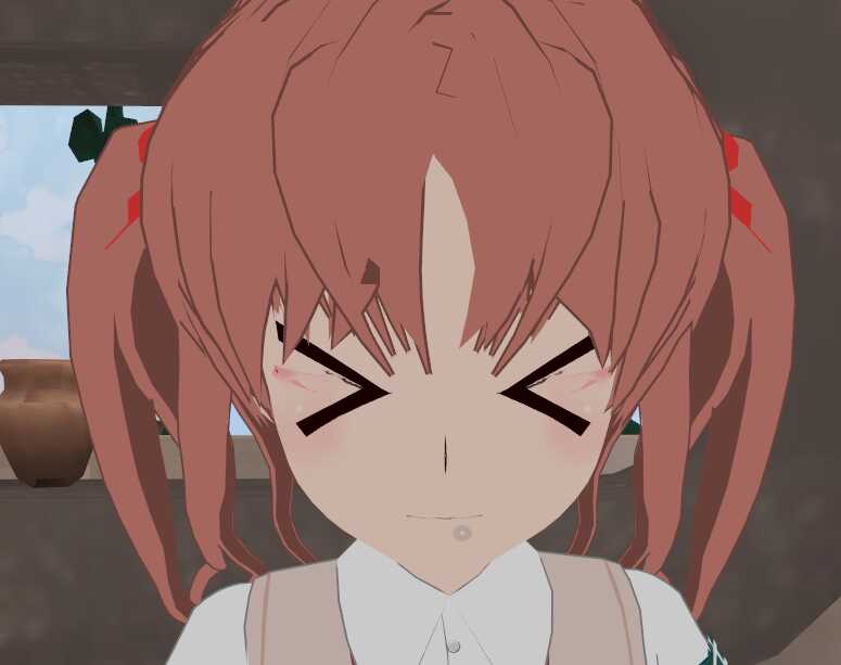 Kuroko Shirai (with dynamic twintails and >.< face gesture)  Screenshot