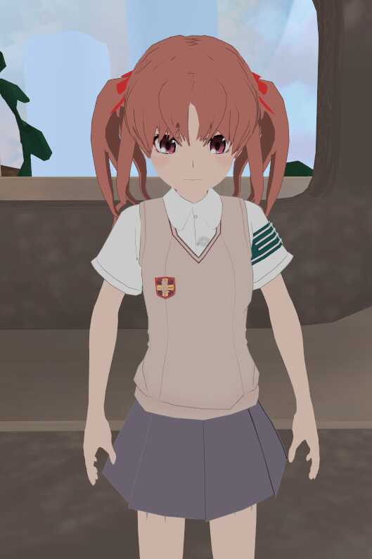 Kuroko Shirai (with dynamic twintails and >.< face gesture)  Screenshot