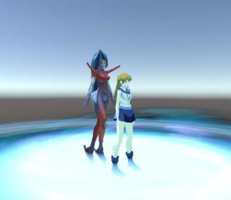 Alexis Rhodes / Asuka Tenjoin (with Cyber Blader summon gesture and attack emote)  Screenshot