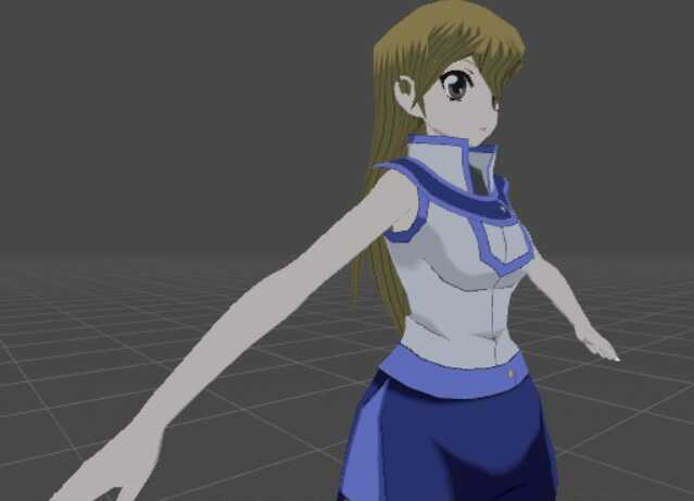 Alexis Rhodes / Asuka Tenjoin (with Cyber Blader summon gesture and attack emote)  Screenshot