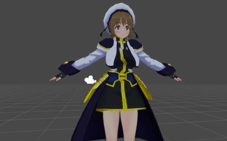 Hayate Yagami (90k poly) (Magical Girl Lyrical Nanoha) (with dynamic bones) (With spear and book) Screenshot