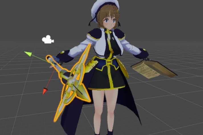 Hayate Yagami (90k poly) (Magical Girl Lyrical Nanoha) (with dynamic bones) (With spear and book) Screenshot